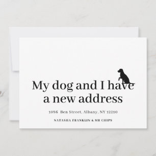 Haustier Hund Neue Adresse Wir Sind Umgezogen Ankü