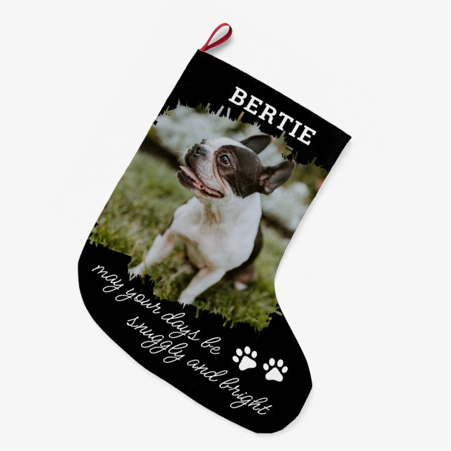 Haustier Hund oder Katze Foto Grosses Weihnachtsfe Großer Weihnachtsstrumpf (Vorderansicht (hängend))