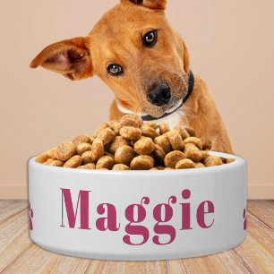Haustier Hund Personalisiertes Essen Wasser Rosa K Napf
