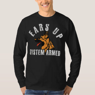 Haustier Hund Schäferhund Ears Niedlich belgisches T-Shirt