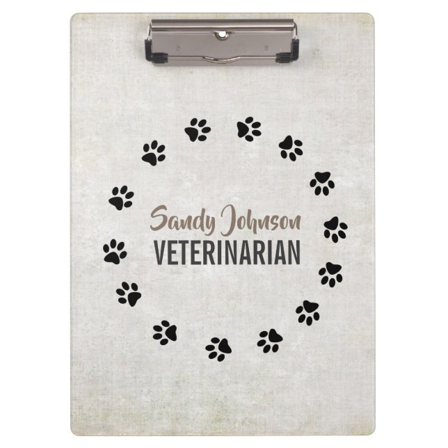 Haustier Hund VETERINARIAN Erwachsener Boarding Se Klemmbrett (Vorderseite)
