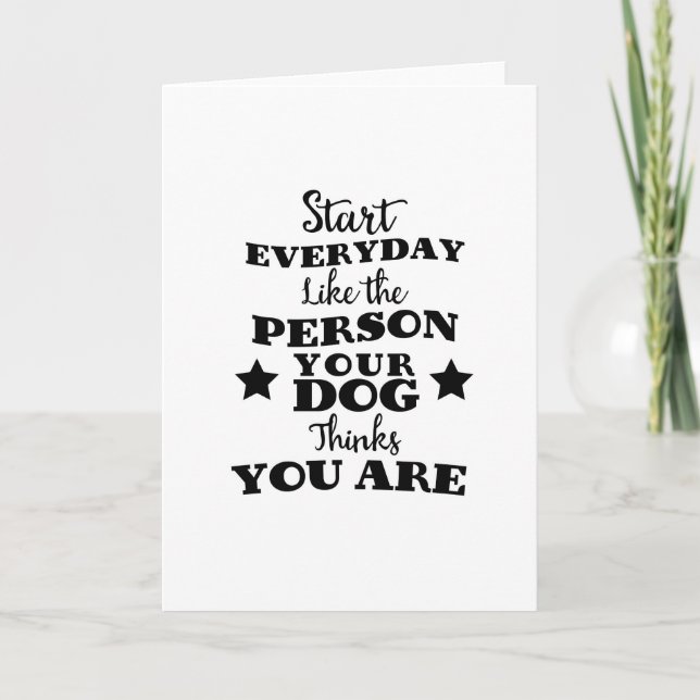 Haustier-Hund-Zitat Feiertagskarte (Vorderseite)