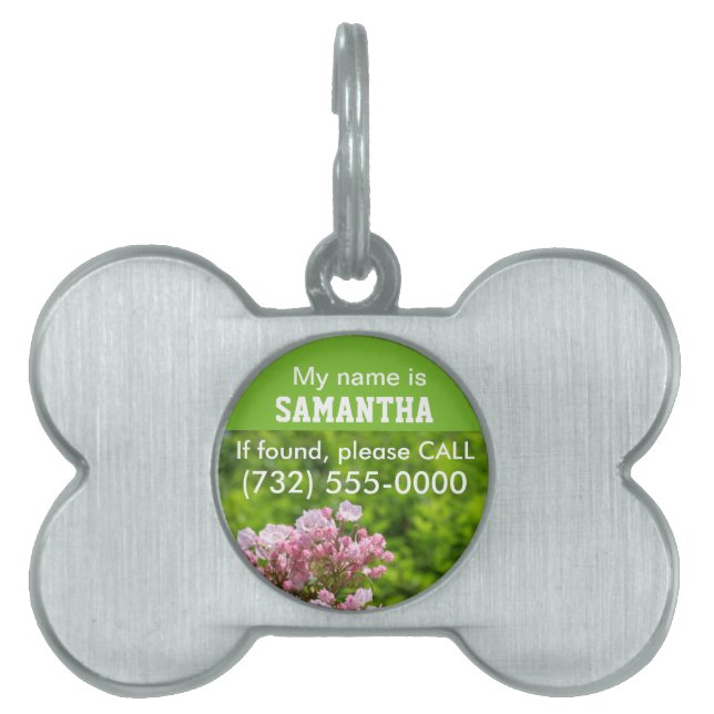 Haustier Identifikations-Namenszahl etikettiert Tiermarke (Vorderseite)