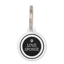 Haustier Identifikations-Umbau - schwarz u. Weiß - Haustiermarke