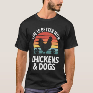 Haustier ist besser mit Hühnern und Hunden Landlie T-Shirt