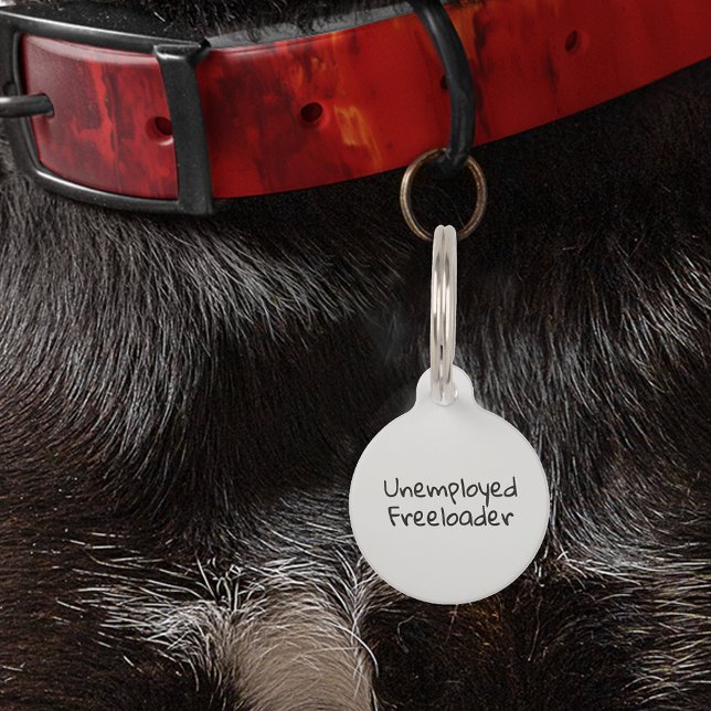 Haustier Katze Funny Spaß Unabhängig Freeloader Haustiermarke (Von Creator hochgeladen)