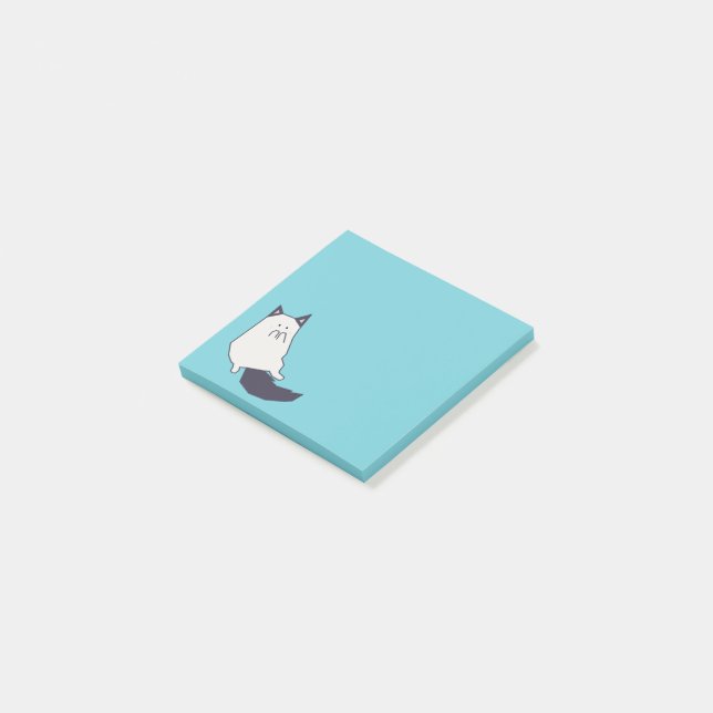 Haustier - Katze Post-it Klebezettel (angewinkelt)