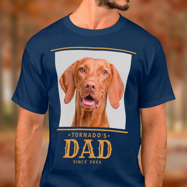 Haustier Katze Vater Seit dem Jahr Personalisierte T-Shirt (Pet Dog Dad T-Shirt)