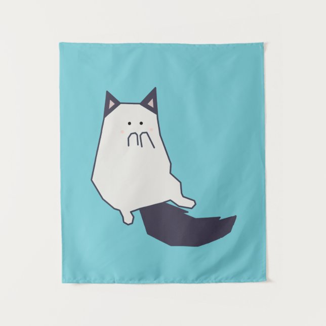 Haustier - Katze Wandteppich (Vorderseite)