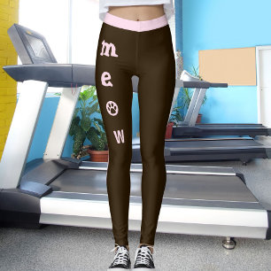 Haustier-Katzenliebhaber Miautze Espresso Braun Pi Leggings