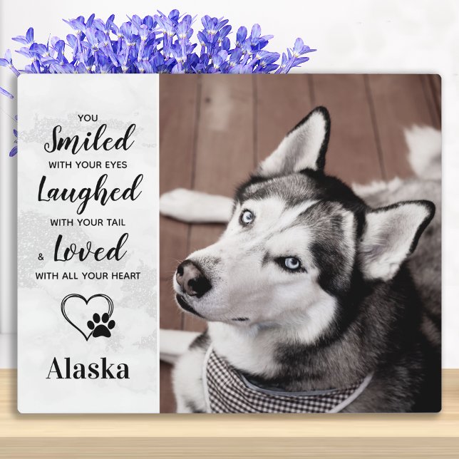 Haustier-Loss-Hunde-Gedenkgeschenk - Foto-Beileid  Fotoplatte (Von Creator hochgeladen)