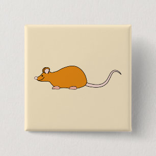 Haustier-Maus. Zimt-Farbe Button