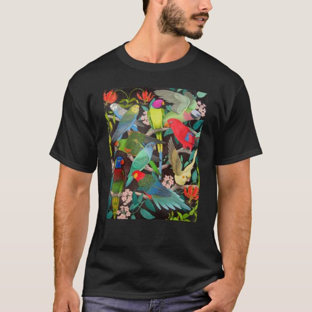 Haustier-Papageien des Weltdunkelheits-T - Shirt (Vorderseite)