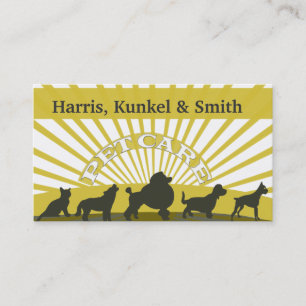 Haustier-Parade-Katzen-Hundesonnenschein-Party - Visitenkarte