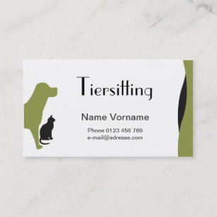 Haustier Pflege Visitenkarte