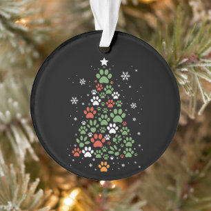 Haustier Pfote Weihnachtsbaum Katzen Hunde Liebhab Ornament