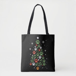 Haustier Pfote Weihnachtsbaum Katzen Hunde Liebhab Tasche