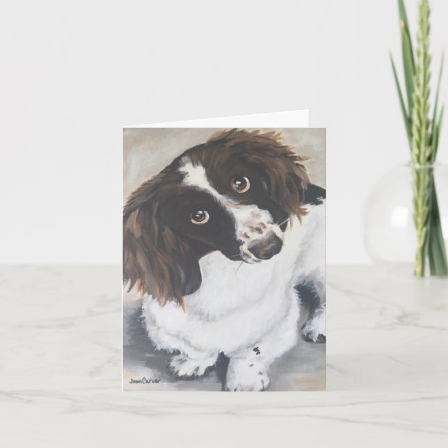 Haustier-Porträt - Otis Karte (Vorderseite)