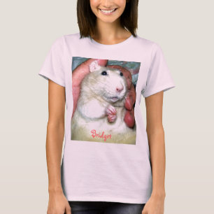 Haustier-Ratte Bridget langer Hülsen-T - Shirt