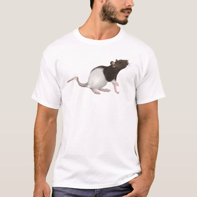 Haustier-Ratten-Malerei T-Shirt (Vorderseite)
