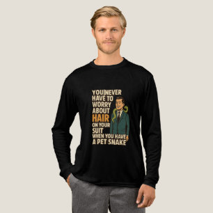 Haustier Schlange Nein auf Haaren Anzug Lustige Gr Tri-Blend Shirt