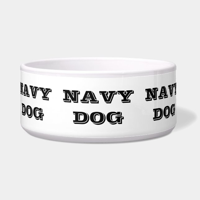 Haustier-Schüssel-Marine-Hund Napf (Vorderseite)