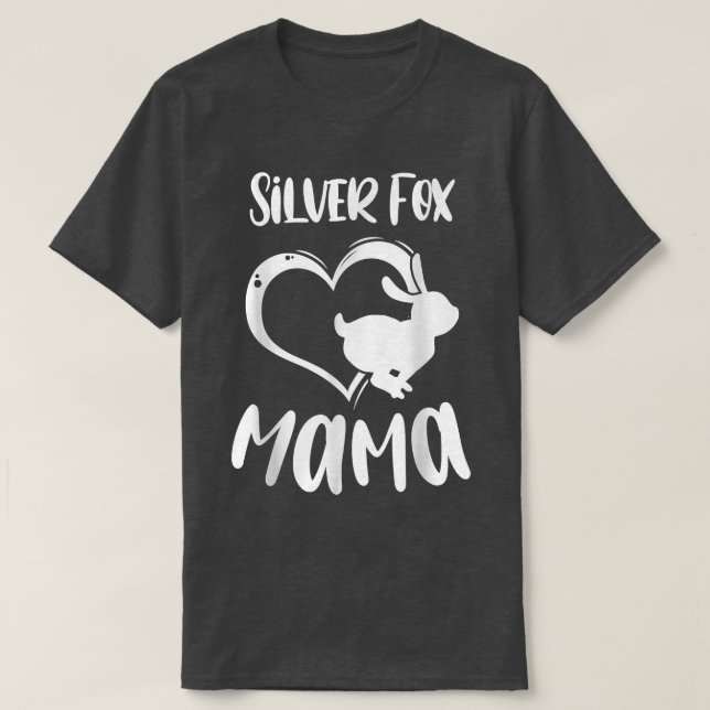 Haustier Silver Fox Mama Rabbit Eigentümerin Mutte T-Shirt (Design vorne)