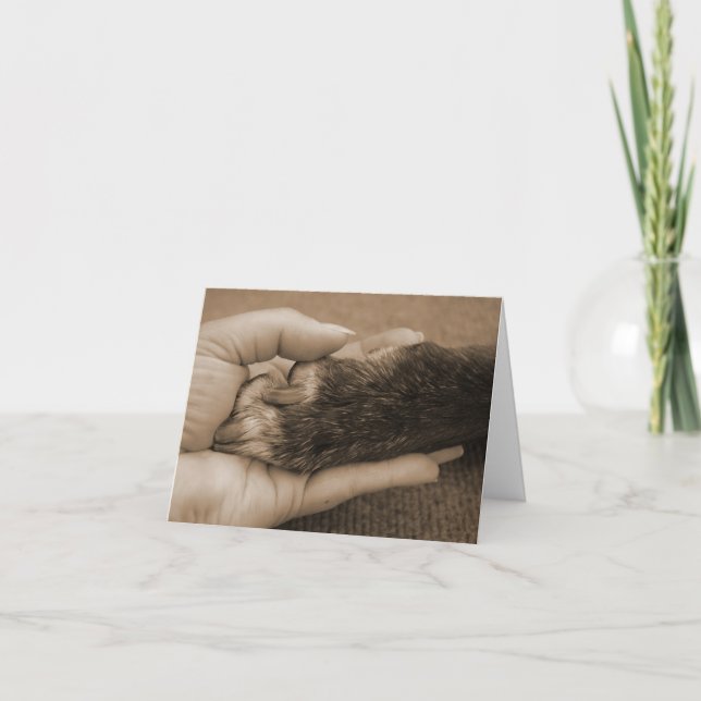 Haustier-Verlust - Touch eines Engels Karte (Vorderseite)