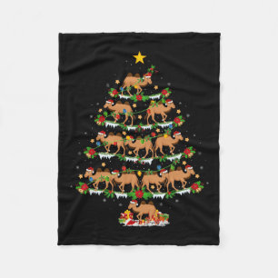 Haustier Xmas Lights Santa Bactrian Camel Christ Fleecedecke