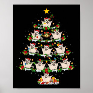 Haustier Xmas Lights Santa Sugar Glider Christma Poster