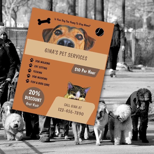 Haustierdienste Flyer (Von Creator hochgeladen)