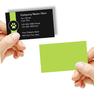 Haustierdienstleistungen Moderne Visitenkarte