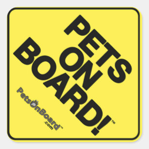 Haustiere an Bord des ™ unterzeichnen Aufkleber