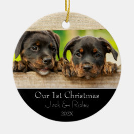 Haustiere Erste Weihnachten Keramik Ornament