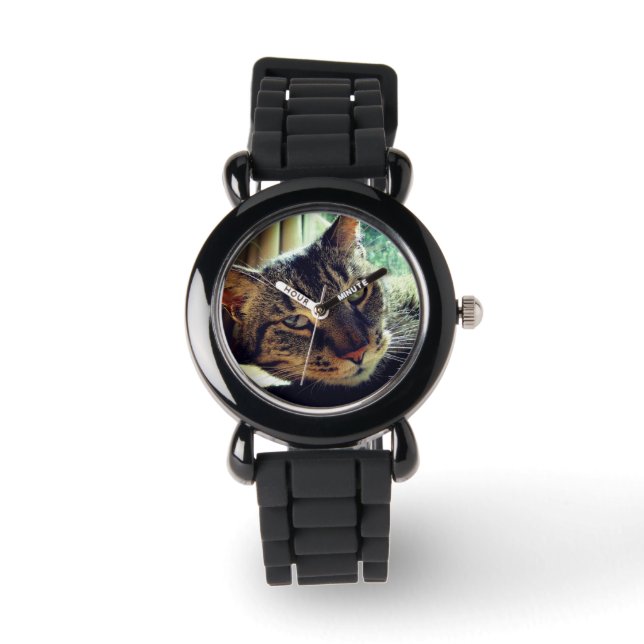 Haustiere Foto Armbanduhr für Kinder (Vorderseite)
