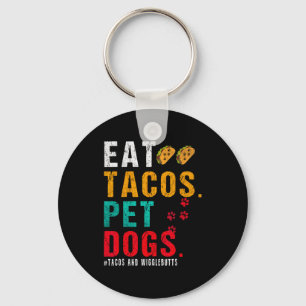 Haustiere Hunde essen Tacos Wigglebutts Hund Lusti Schlüsselanhänger