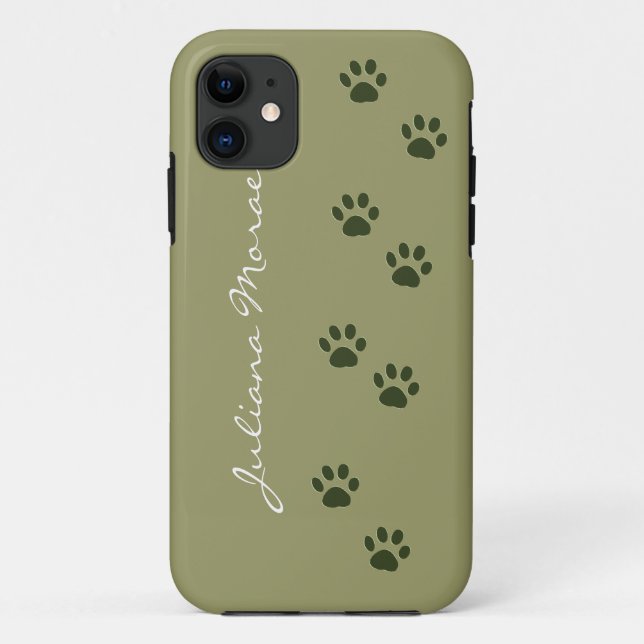 Haustiere Hunde Katzen Pfoten geben Namen Case-Mate iPhone Hülle (Rückseite)
