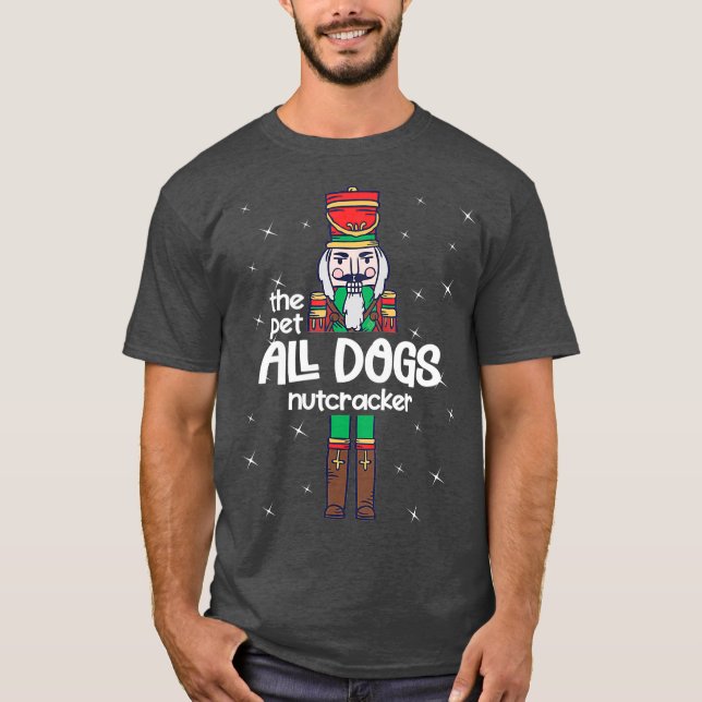 Haustiere Hunde Nutcracker Familie Matching Funny  T-Shirt (Vorderseite)