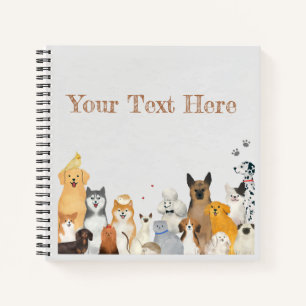 Haustiere, Hunde und Katzen - individualisierbares Notizbuch