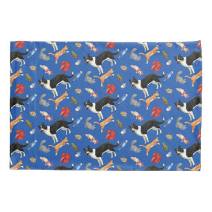 Haustiere im Parade Pillow Case (auf blau) Kissenbezug