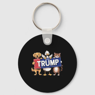 Haustiere Katze Ente Hund Für Trump Schlüsselanhänger