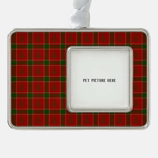 Haustiere oder Personen Rahmen-Ornament Silber (Vorderseite)