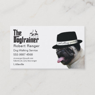 Haustiere Sitzen 🐾 Dogvater Dog Walker vertrauens Visitenkarte