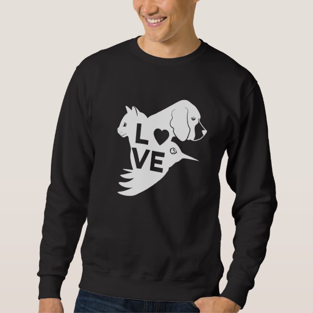 Haustiere Tierärztliche Tiere Sweatshirt (Vorderseite)