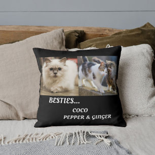 Haustierfreunde Katzenfoto-Namen Besties BFF Lusti Kissen