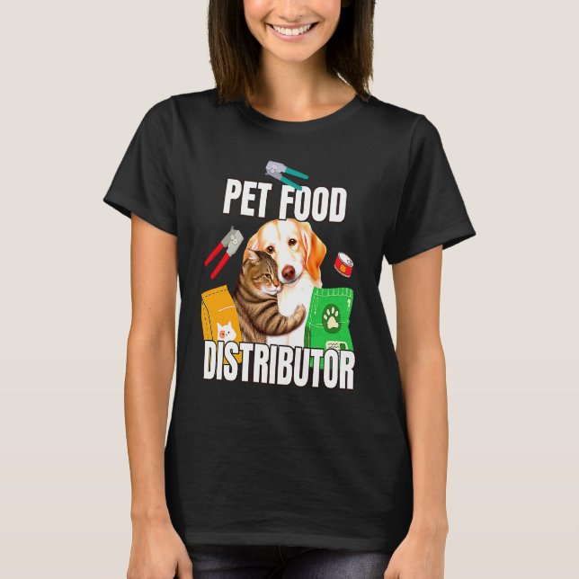 Haustierfutter-Vertrieb Katzenfutter Hundefutter H T-Shirt (Vorderseite)