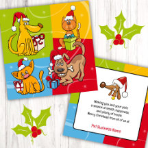 Haustiergeschäft Weihnachten Hund Katze