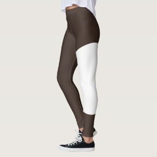 Haustierkatze Mama Espresso Braun Schwarz Individu Leggings