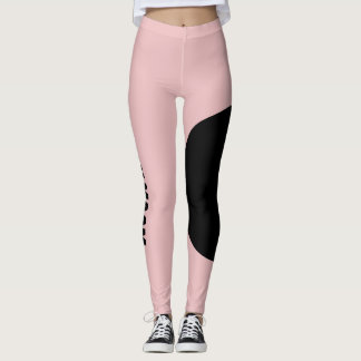 Haustierkatze Mama Name Dusty Rose Schwarz Individ Leggings
