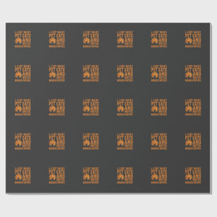 Haustierkatzen Horrorfilme Halloween Design_1 Geschenkpapier